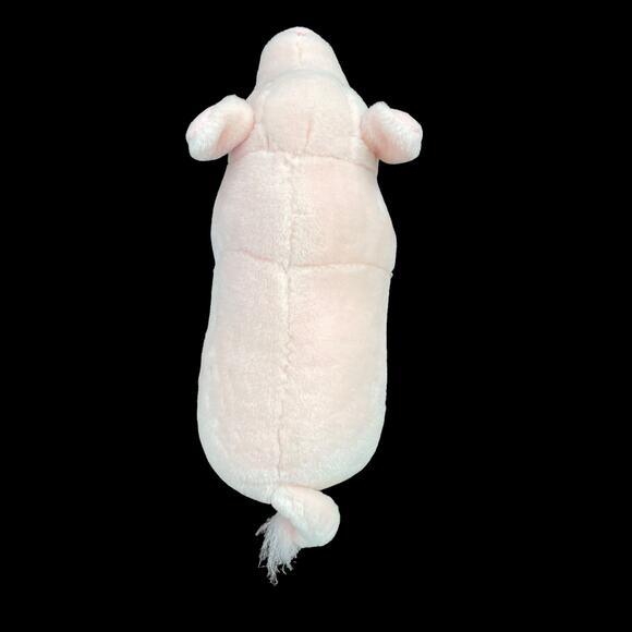 Realistic Pig Plush Pink Piglet Rigid Stuffed Animal No Tush Tag Stiff Toy READ - Picture 5 of 12